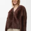 Strickjacke aus Lammfell