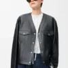 Strickjacke aus Nappa-Lammleder Strickjacke aus Nappa-Lammleder