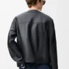 Strickjacke aus Nappa-Lammleder Strickjacke aus Nappa-Lammleder