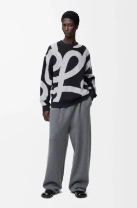 Sweatshirt aus Wolle und Baumwolle
