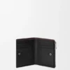 Switch Slim Compact Portemonnaie aus geschmeidigem genarbtem Kalbsleder und Wildleder