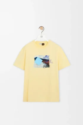 T-Shirt in lockerer Passform aus technischer Baumwolle
