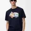 T-Shirt in lockerer Passform aus technischer Baumwolle T-Shirt in lockerer Passform aus technischer Baumwolle