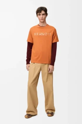 T-Shirt in Regular-Fit aus Baumwollmischung