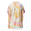 Tie-Dye-Print mit lächelndem Gesicht, kurzärmelig, Unisex, mehrfarbig H616341X79-9990