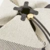 «Treasure Bako»-Beutel aus Canvas-Jacquard und Kalbsleder «Treasure Bako»-Beutel aus Canvas-Jacquard und Kalbsleder