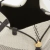 «Treasure Bako»-Beutel aus Canvas-Jacquard und Kalbsleder «Treasure Bako»-Beutel aus Canvas-Jacquard und Kalbsleder