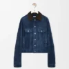 Trucker-Jacke aus Ziegenveloursleder Trucker-Jacke aus Ziegenveloursleder