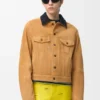 Trucker-Jacke aus Ziegenveloursleder Trucker-Jacke aus Ziegenveloursleder