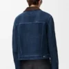 Trucker-Jacke aus Ziegenveloursleder Trucker-Jacke aus Ziegenveloursleder