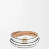 Twist-Armreif aus Kalbsleder