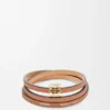 Twist-Armreif aus Kalbsleder