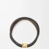 Twist-Armreif aus Kalbsleder