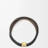 Twist-Armreif aus Kalbsleder