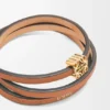 Twist-Armreif aus Kalbsleder
