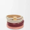 Twist-Doppelarmband aus Kalbsleder