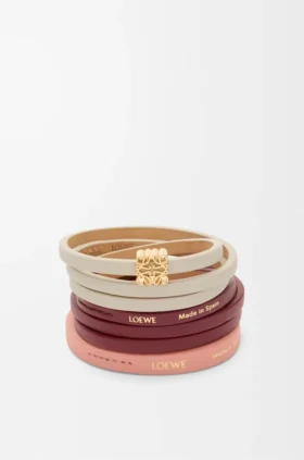 Twist-Doppelarmband aus Kalbsleder