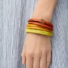 Twist-Doppelarmband aus Kalbsleder