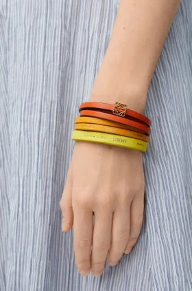 Twist-Doppelarmband aus Kalbsleder