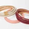 Twist-Doppelarmband aus Kalbsleder