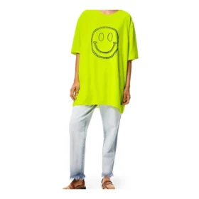 Unisex mit Smiley-Print Gelb S616341X65-8147