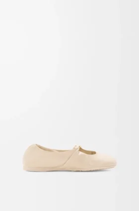 Weiche Ballerinas mit Pebble-Muster aus Nappa-Lammleder