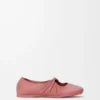 Weiche Ballerinas mit Pebble-Muster aus Nappa-Lammleder Weiche Ballerinas mit Pebble-Muster aus Nappa-Lammleder
