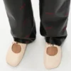 Weiche Ballerinas mit Pebble-Muster aus Nappa-Lammleder Weiche Ballerinas mit Pebble-Muster aus Nappa-Lammleder