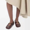 Weiche Ballerinas mit Pebble-Muster aus Nappa-Lammleder Weiche Ballerinas mit Pebble-Muster aus Nappa-Lammleder