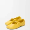 Weiche Ballerinas mit Pebble-Muster aus Nappa-Lammleder Weiche Ballerinas mit Pebble-Muster aus Nappa-Lammleder