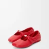 Weiche Ballerinas mit Pebble-Muster aus Nappa-Lammleder Weiche Ballerinas mit Pebble-Muster aus Nappa-Lammleder