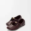 Weiche Ballerinas mit Pebble-Muster aus Nappa-Lammleder Weiche Ballerinas mit Pebble-Muster aus Nappa-Lammleder