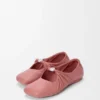 Weiche Ballerinas mit Pebble-Muster aus Nappa-Lammleder Weiche Ballerinas mit Pebble-Muster aus Nappa-Lammleder