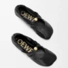 Weiche Ballerinas mit Pebble-Muster aus Nappa-Lammleder