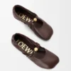 Weiche Ballerinas mit Pebble-Muster aus Nappa-Lammleder Weiche Ballerinas mit Pebble-Muster aus Nappa-Lammleder