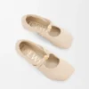 Weiche Ballerinas mit Pebble-Muster aus Nappa-Lammleder Weiche Ballerinas mit Pebble-Muster aus Nappa-Lammleder
