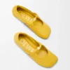 Weiche Ballerinas mit Pebble-Muster aus Nappa-Lammleder Weiche Ballerinas mit Pebble-Muster aus Nappa-Lammleder