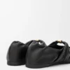 Weiche Ballerinas mit Pebble-Muster aus Nappa-Lammleder