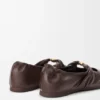 Weiche Ballerinas mit Pebble-Muster aus Nappa-Lammleder Weiche Ballerinas mit Pebble-Muster aus Nappa-Lammleder