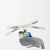 Whale with kid Christbaumkugel aus Glas