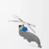 Whale with kid Christbaumkugel aus Glas