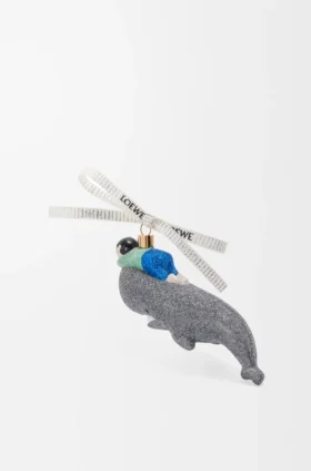 Whale with kid Christbaumkugel aus Glas