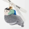 Whale with kid Christbaumkugel aus Glas