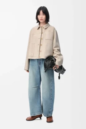 Workwear-Jacke aus Wolle und Kaschmir