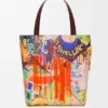 XL Puzzle Fold Tote aus klassischem Kalbsleder