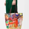 XL Puzzle Fold Tote aus klassischem Kalbsleder