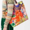 XL Puzzle Fold Tote aus klassischem Kalbsleder