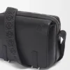 XS Military Messenger Bag aus geschmeidigem, glattem Kalbsleder und Jacquard XS Military Messenger Bag aus geschmeidigem, glattem Kalbsleder und Jacquard