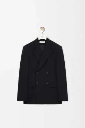 Zweireihige Jacke aus Wolle