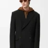 Zweireihige Jacke aus Wolle Zweireihige Jacke aus Wolle